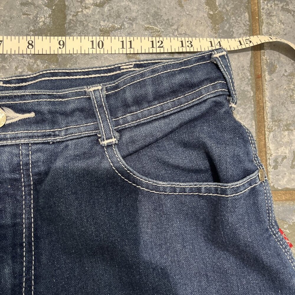 VTG‎ Braxton Stretch Jeans Women’s Size 14 Blue Dark Washed High Rise Retro 80’s - Picture 8 of 12